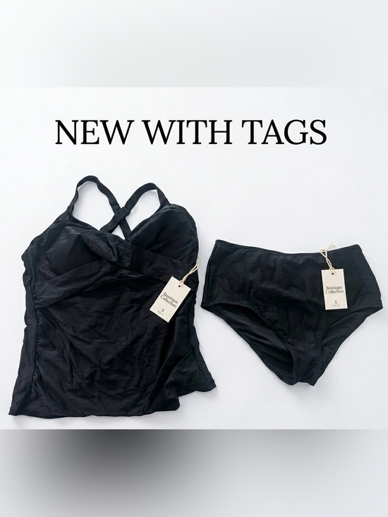 Tempt Me Other - Black Tankini Set with High-Waist Bottoms